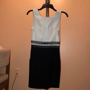 black and white tight dress